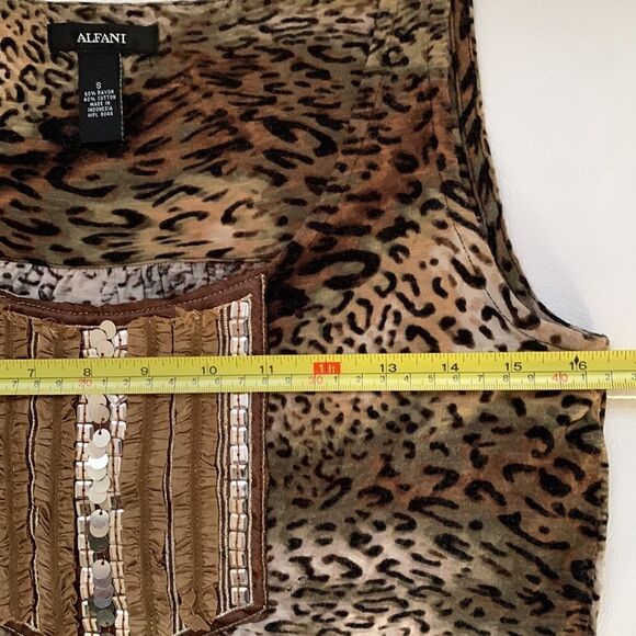 Alfani Women’s Enimals Print Sleeveless Top Size S - Picture 3 of 5